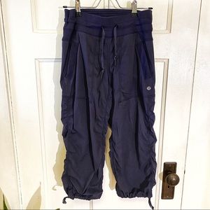 Lululemon Navy Dance Studio Crop Unlined Pants